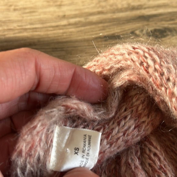 Knitted and Knotted Anthropologie Cody Ombre Peplum Cardigan Sweater Mohair XS - Picture 3 of 5